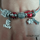 Bracelet charms "chat" Argent Massif 925