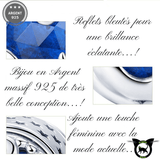 Charm "chat bleu" Argent Massif 925
